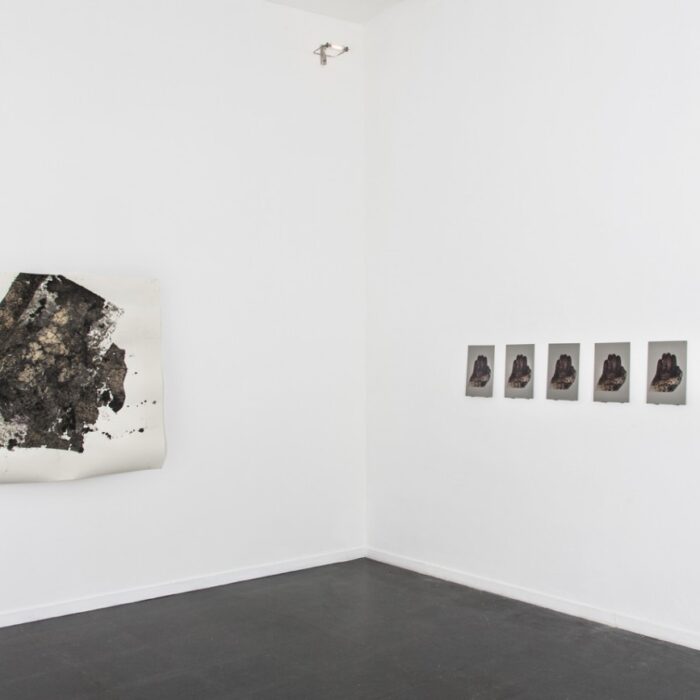 Untitled #3 and Seven Hands, 2014. Installation View at Fondazione Mudima, Milano Untitled #3 and Seven Hands, 2014. Installation View at Fondazione Mudima, Milano