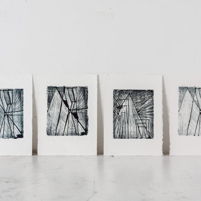 Untitled (gY#3_gY#2), 2015, plaster etching, 25x18,5 cm