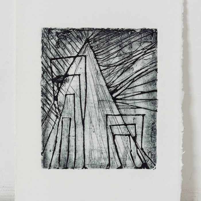 Untitled (gY#2), 2015, plaster etching, 25x18,5 cm