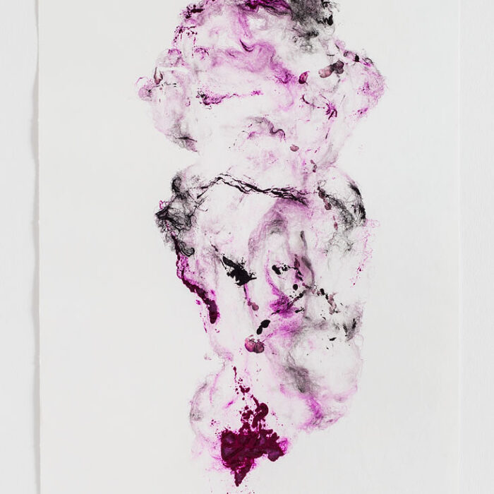Harnessed, 2018, raw wool and chalcographic ink, 70x50 cm Harnessed, 2018, raw wool and chalcographic ink, 70x50 cm